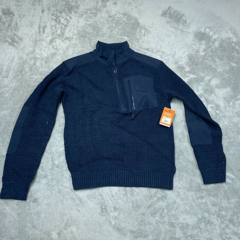 Bass Outdoor Mens Mixed Sweater Moonlit Ocean S NWT 6634